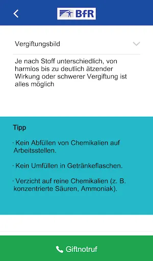 Скриншот 4 — Vergiftungsunfälle bei Kindern