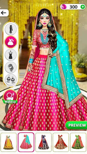 Скриншот 5 — Indian Wedding Dress Up Games