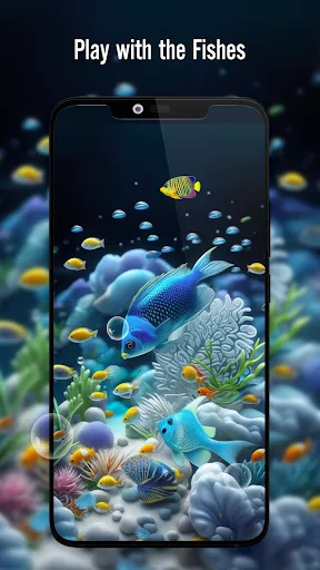 Скриншот 2 — Fish On Screen 3D Wallpaper