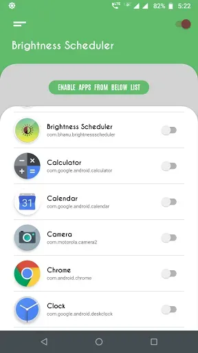 Скриншот 1 — Brightness Control per app
