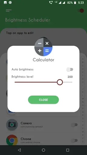 Скриншот 2 — Brightness Control per app