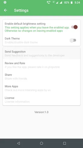 Скриншот 6 — Brightness Control per app