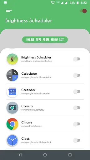 Скриншот 1 — Brightness Control per app