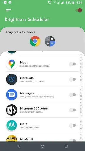 Скриншот 4 — Brightness Control per app