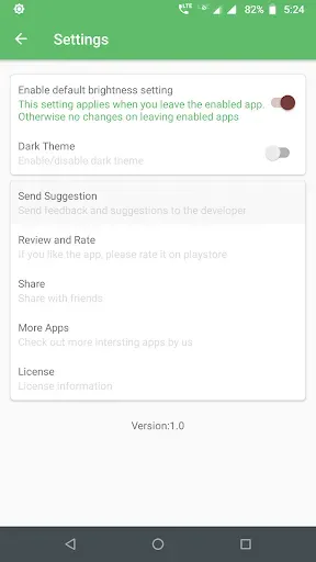 Скриншот 5 — Brightness Control per app