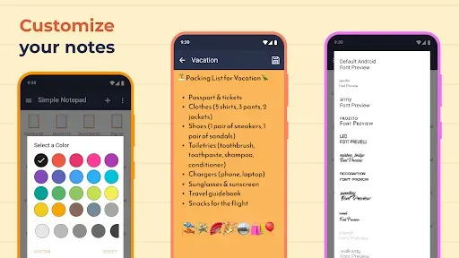 Скриншот 2 — Simple Notepad for android