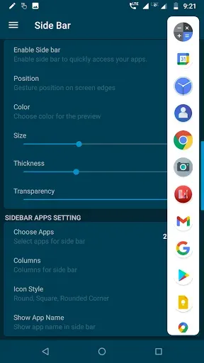 Скриншот 7 — Edge Side Bar - App Shortcuts