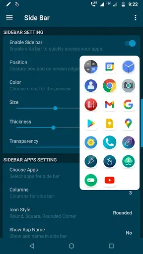 Скриншот 8 — Edge Side Bar - App Shortcuts
