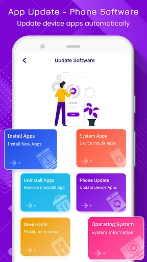 Скриншот 1 — App Update & Phone Software