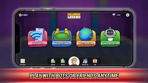 Скриншот 2 — Callbreak Legend - Card Game