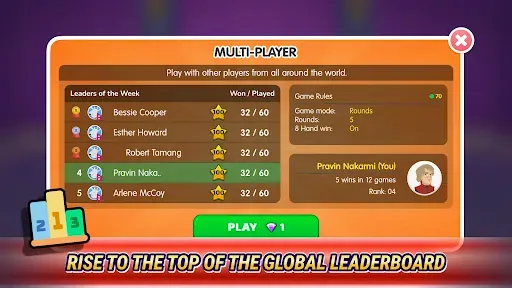 Скриншот 3 — Callbreak Legend - Card Game