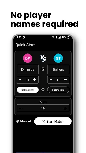 Скриншот 2 — My Umpire - Cricket Scorer