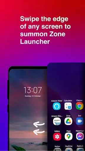 Скриншот 4 — Zone Edge Launcher and drawer