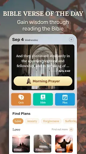 Скриншот 1 — Pray Bible - Audio&Verse