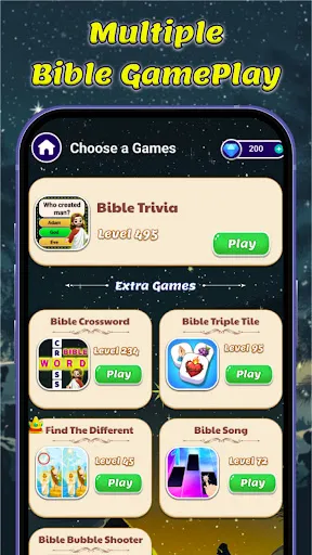 Скриншот 3 — Bible Trivia: Quiz & Crossword