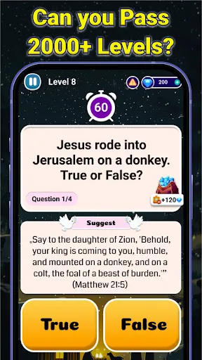 Скриншот 4 — Bible Trivia: Quiz & Crossword
