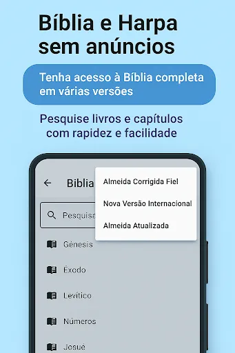 Скриншот 2 — Bíblia & Harpa - sem anúncios