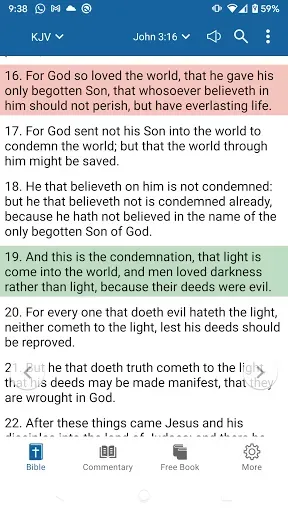 Скриншот 1 — Bible KJV - Text and Audio