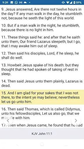 Скриншот 3 — Bible KJV - Text and Audio