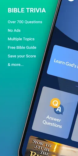 Скриншот 1 — Bible Trivia Quiz, Bible Guide