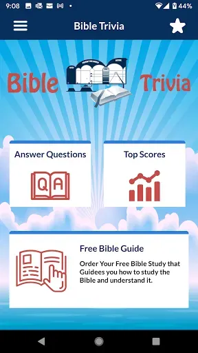 Скриншот 1 — Bible Trivia Quiz, Bible Guide