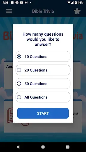 Скриншот 2 — Bible Trivia Quiz, Bible Guide