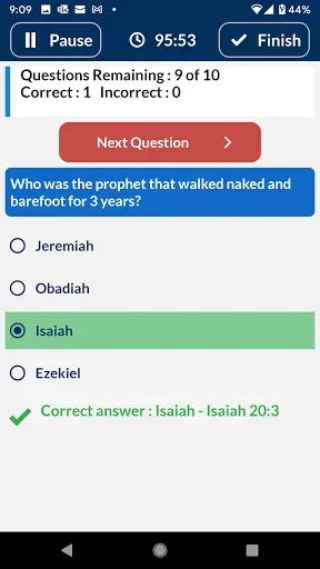 Скриншот 3 — Bible Trivia Quiz, Bible Guide