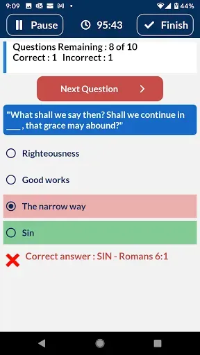 Скриншот 4 — Bible Trivia Quiz, Bible Guide