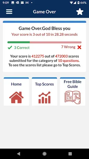 Скриншот 5 — Bible Trivia Quiz, Bible Guide