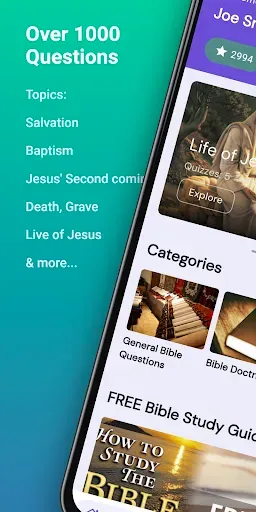 Скриншот 1 — Bible Trivia Quiz Questions