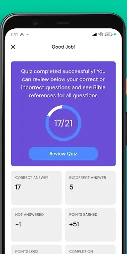 Скриншот 8 — Bible Trivia Quiz Questions