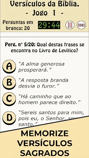 Скриншот 6 — Jogo de Perguntas Bíblicas