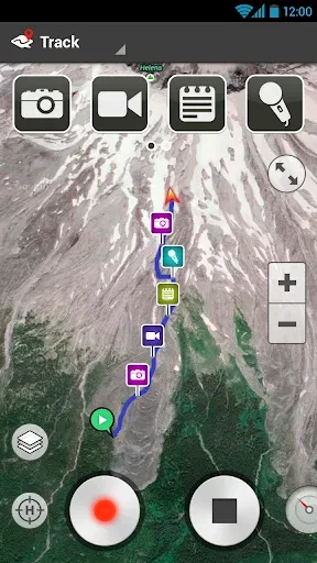 Скриншот 1 — ramblr (hiking, gps, map)