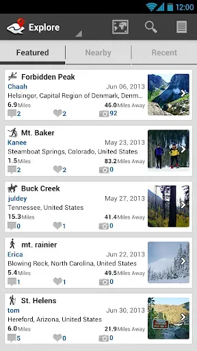 Скриншот 4 — ramblr (hiking, gps, map)