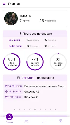 Скриншот 1 — Твоя школа — онлайн-дневник
