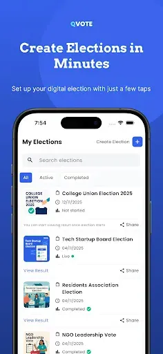 Скриншот 1 — QuickVote - Digital Election