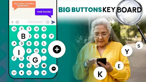 Скриншот 1 — Big Buttons Typing Keyboard