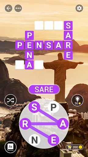 Скриншот 1 — Cidade das Palavras:Cruzadinha