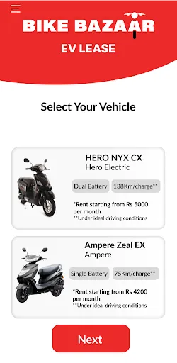 Скриншот 4 — Bike Bazaar EV Rentals