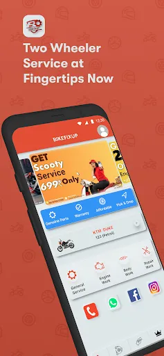 Скриншот 1 — BikeFixup - Bike Service App