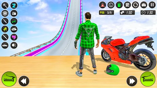 Скриншот 4 — Bike Stunt 3D Bike Racing Game