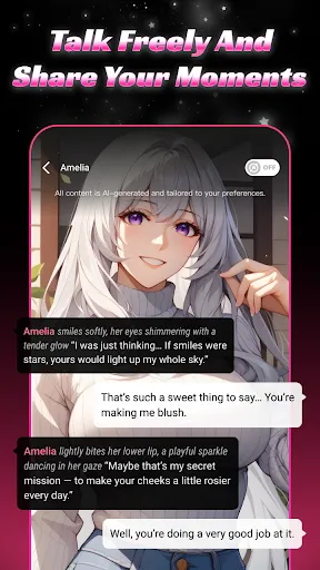 Скриншот 5 — Chat Me : Talk to Her AI