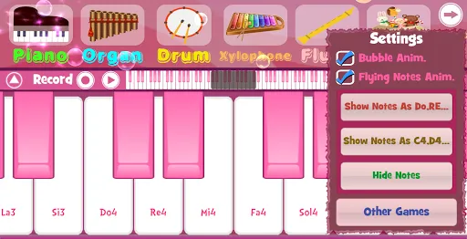 Скриншот 3 — Pink Piano