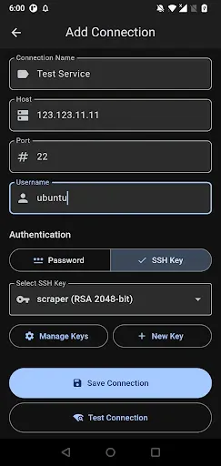 Скриншот 2 — Mobile Terminal - SSH клиент