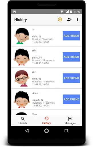 Скриншот 3 — Livetalk - Live Video Chat