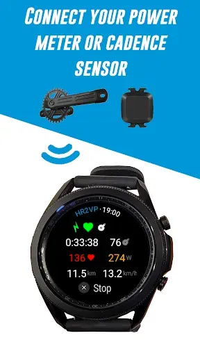 Скриншот 4 — HR2VP Watch Bike Computer
