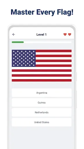 Скриншот 1 — Flag Quiz Countries & Capitals