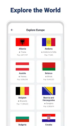 Скриншот 2 — Flag Quiz Countries & Capitals