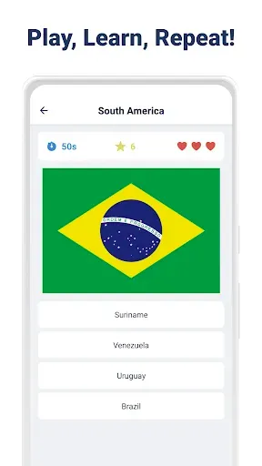 Скриншот 4 — Flag Quiz Countries & Capitals