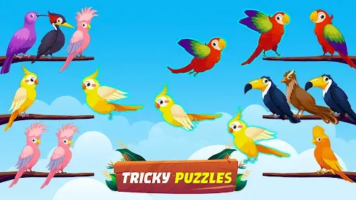 Скриншот 6 — Bird Sort - Color Birds Game